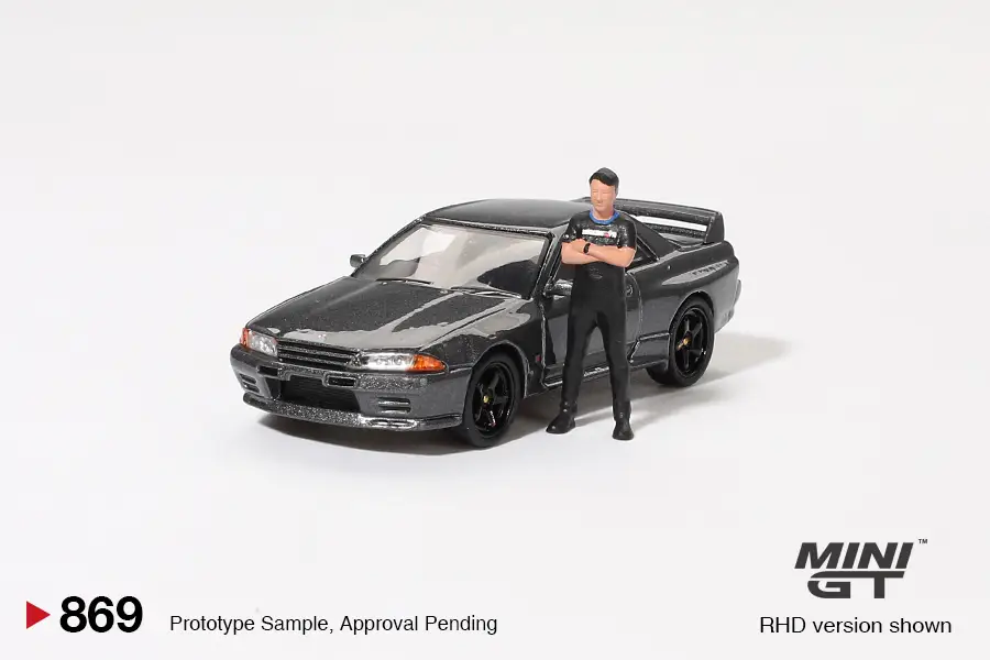 MINIGT 869 Nissan Skyline GTR R32 Nismo Gunmetal W/Matsuda