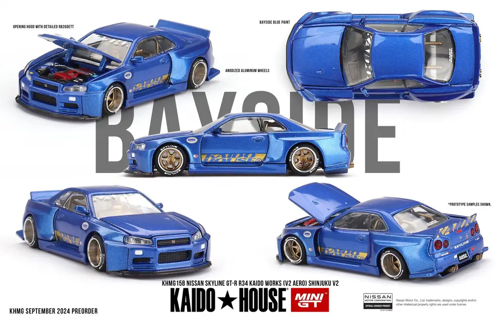 Kaido House X MINI GT 158 Nissan Skyline GTR R34 MINIGT - JackFat Toys