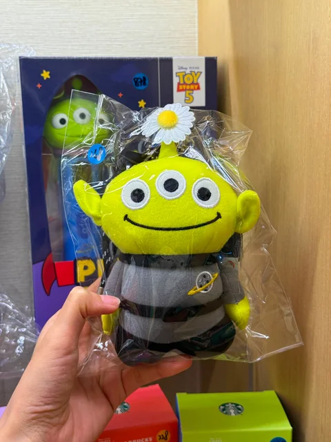 TOY STORY X PEACEMINUSONE] Plush Key Ring - Alien - w4shopper