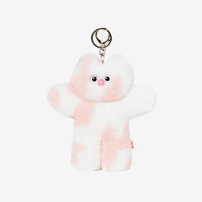 Lelbobrown] Little Cat Keyring Marbling Pink - w4shopper