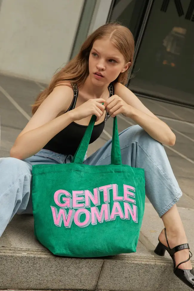 【GENTLEWOMAN】CORDUROY TOTE BAG コーデュロイトートバッグ Gentlewoman Corduroy Tote Bag Brown 100% Genuine from