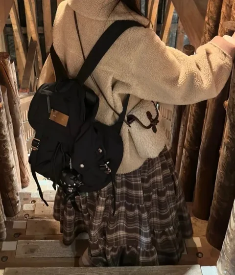 最後一個現貨︳MATIN KIM POCKET UTILITY SMALL BACKPACK - blacknift