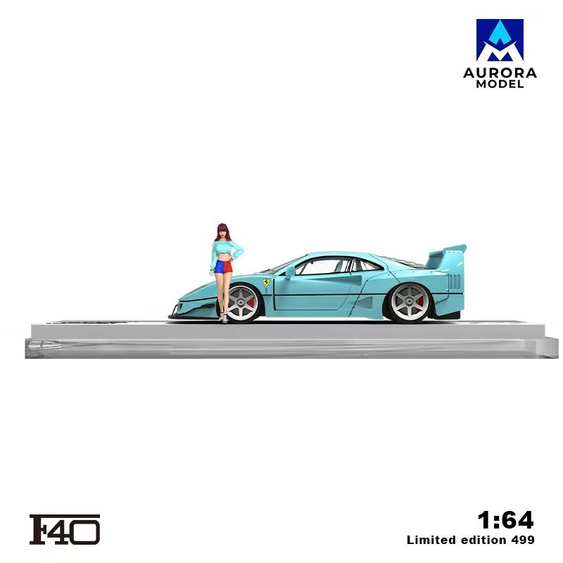 Aurora Model AM 1/64 Ferrari F40 Modified Version Diecast Model