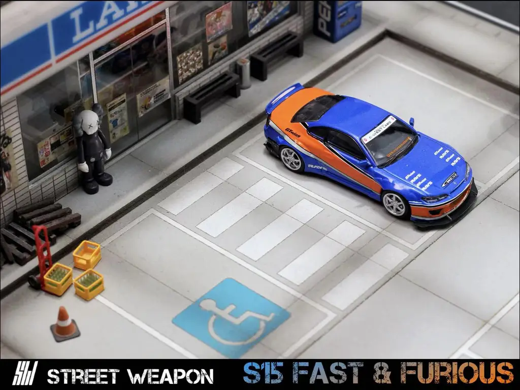 Street Weapon SW 1/64 Nissan Silvia S15 ROCKET BUNNY Fast