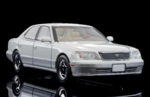 TLV LEXUS LS400 改　パールツートン Tomytec TLV NEO 1/64 1998 LEXUS LS400 (White/ Silver) - 收藏家模型