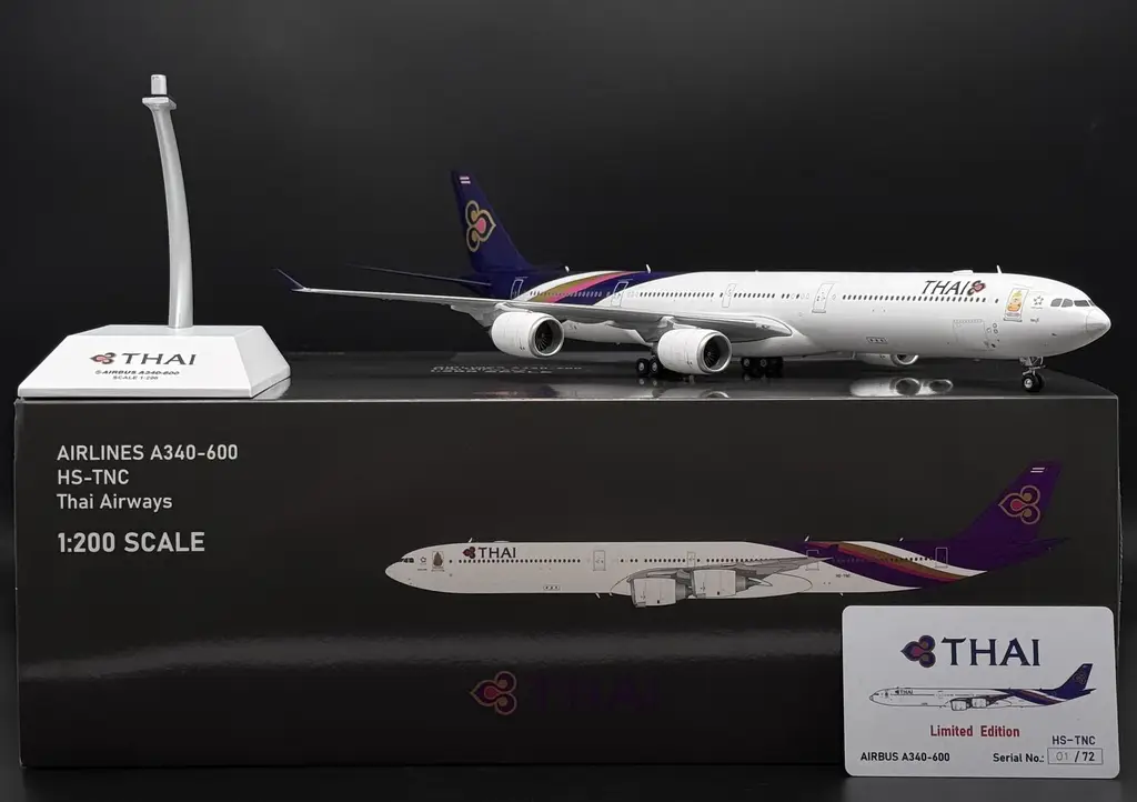 KJ Models - Made by JC Wing 1/200 Thai Airways A340-600 HS