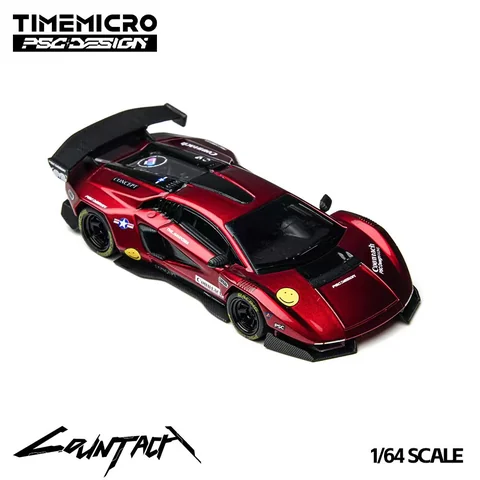 Time Micro × PSC DESIGN 1/64 Lamborghini Countach “V” Scarlet