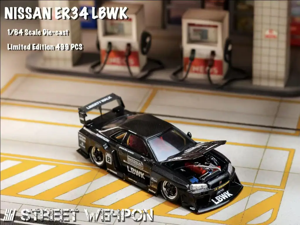 Street Weapon SW 1/64 LBWK ER34 Black Carbon Special Edition