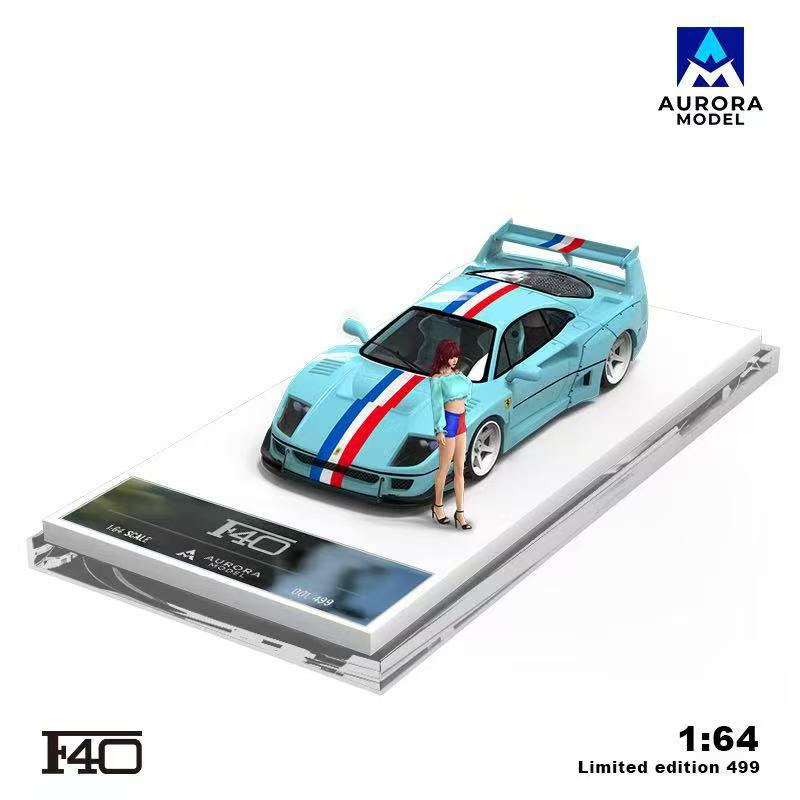Aurora Model AM 1/64 Ferrari F40 Modified Version Diecast Model