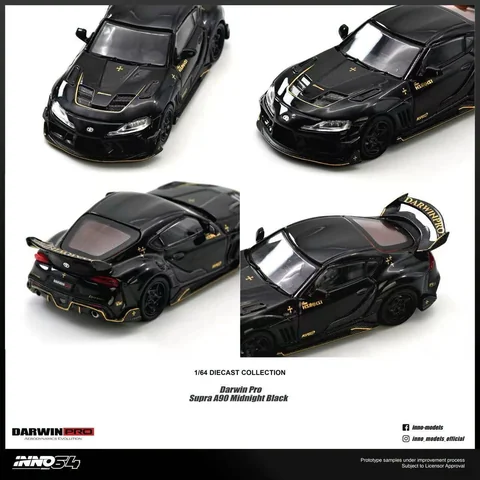 INNO64 - 1/64 DARWIN PRO Supra A90 Gloss Black Diecast Car Model