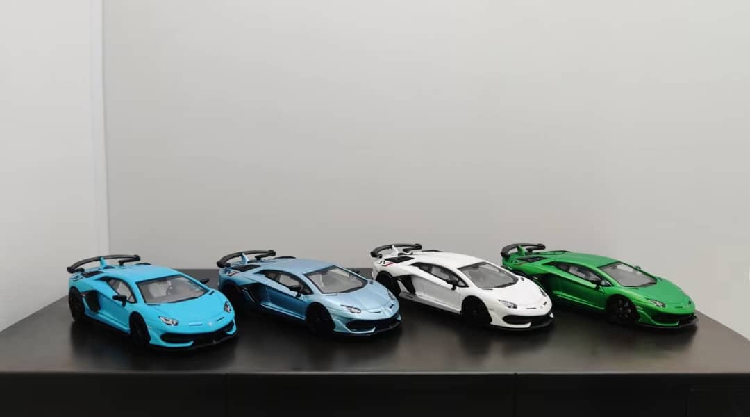 汽車模型 Jiang Yi 1/64 Lamborghini Aventador SVJ LP770-4 Diecast Model (4