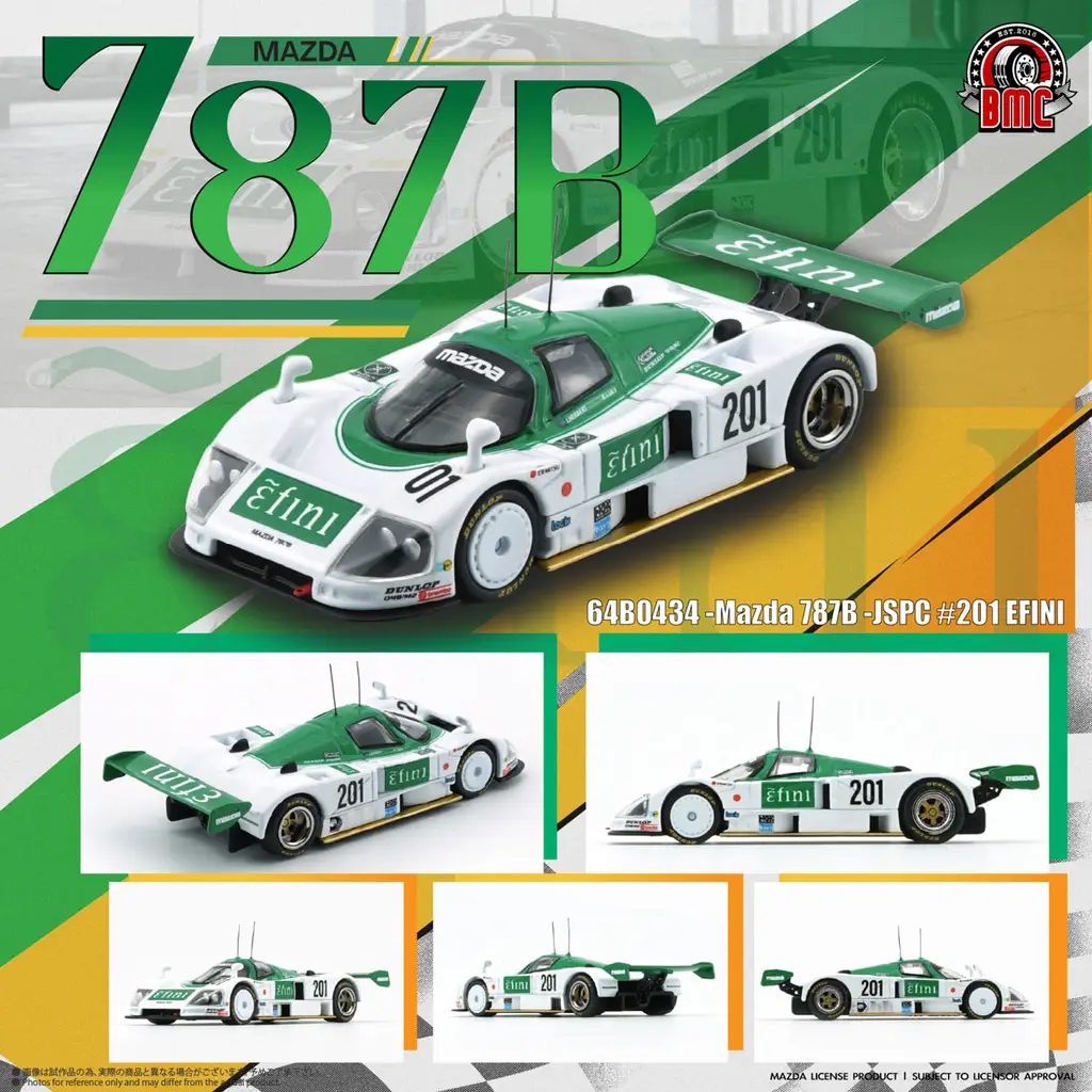 BM Creation BMC 1/64 Mazda 787B - JSPC #201 EFINI - 收藏家模型飛機