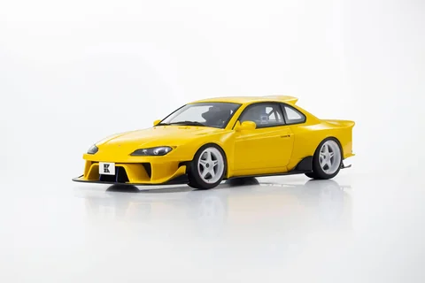 Kyosho 1/18 Nissan Silvia S15 Khyzyl Saleem Resin Model (Yellow