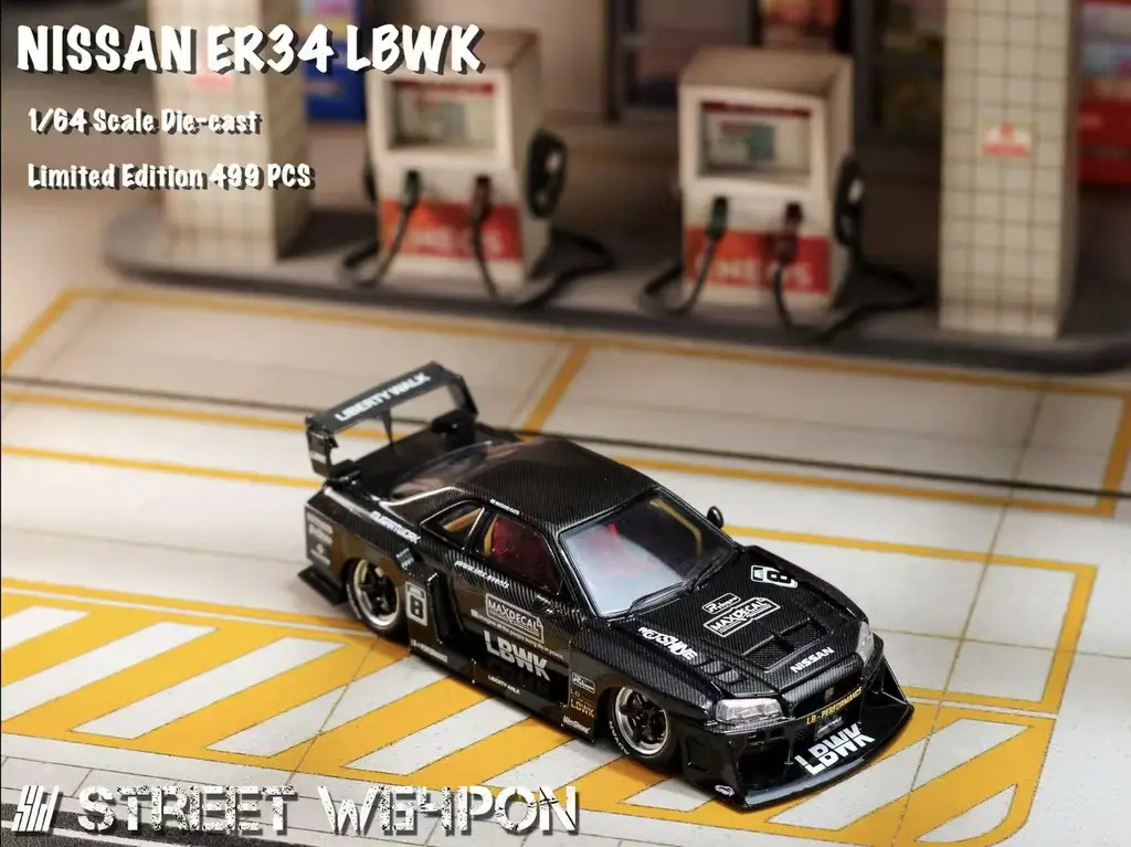 Street Weapon SW 1/64 LBWK ER34 Black Carbon Special Edition