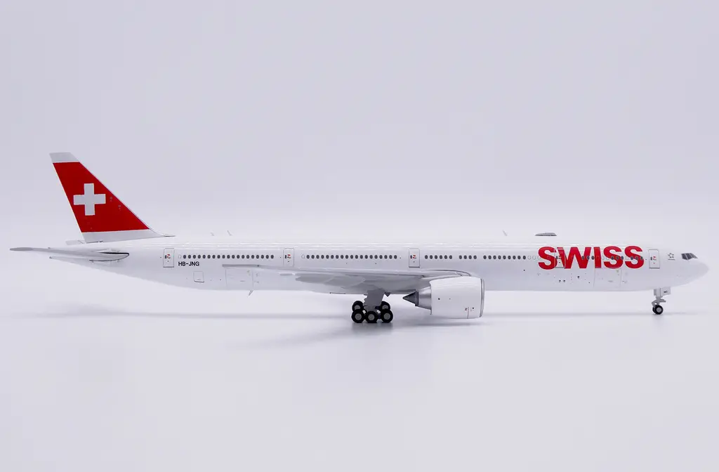 JC Wings 1:400 Swiss Boeing 777-300ER HB-JNG - 收藏家模型飛機模型