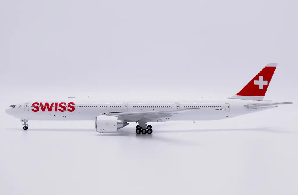 JC Wings 1:400 Swiss Boeing 777-300ER HB-JNG - 收藏家模型飛機模型