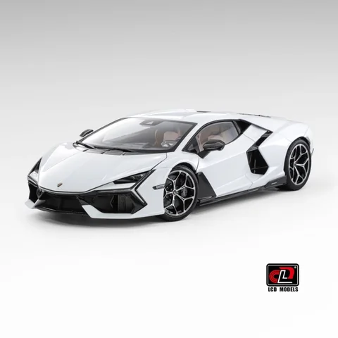 LCD 1/18 Lamborghini Revuelto White Diecast Model - 收藏家模型飛機
