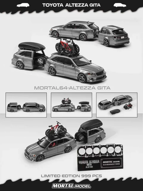 Mortal 1/64 Toyota Altezza Gita AS300 Diecast Model (2 Versions 4