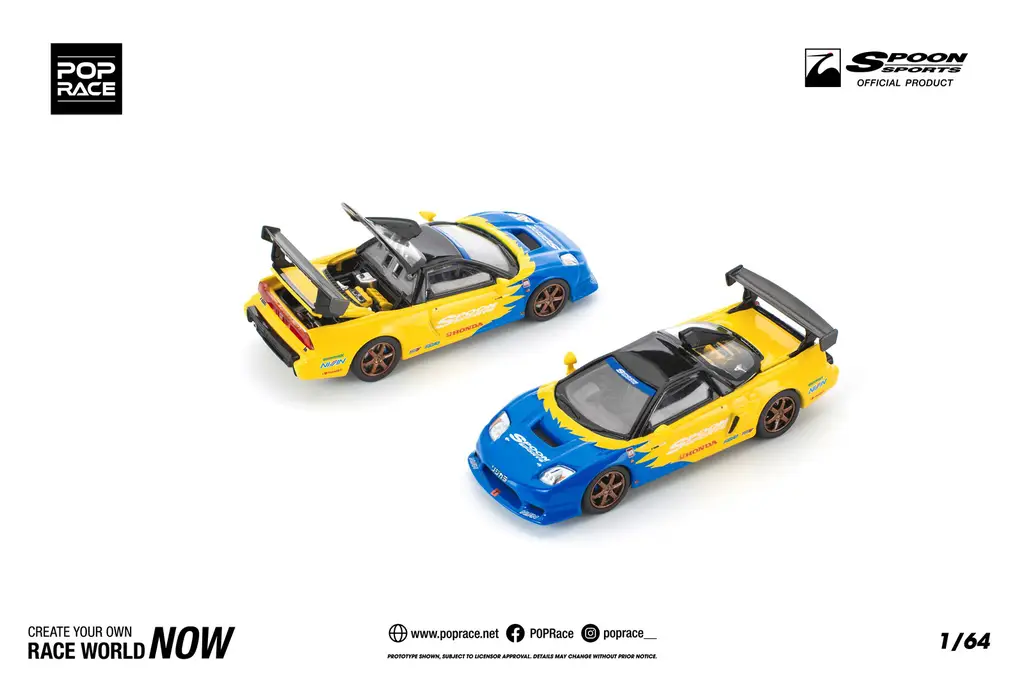 POP Race 1/64 Honda NSX-R GT Spoon - 收藏家模型飛機模型汽車