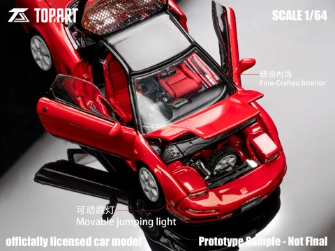 TopArt 1/64 Honda NSX-R (NA1)1992-95 Fully Open Diecast Model 合金