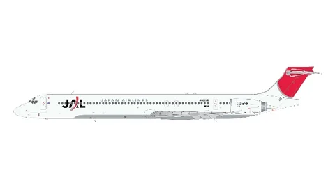 Gemini Jets 1/200 Japan Airlines MD-90 JA002D upgraded stand