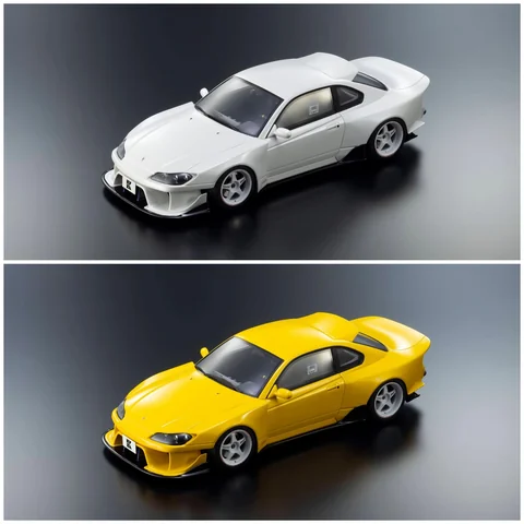 Kyosho 1/18 Nissan Silvia S15 Khyzyl Saleem Resin Model (Yellow